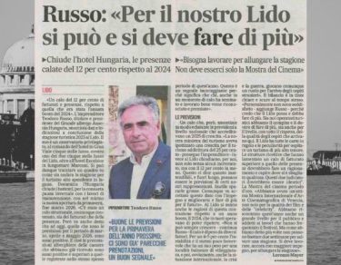 Teodoro Russo Per il nostro Lido si può fare di più Gazzettino 31-10-2025